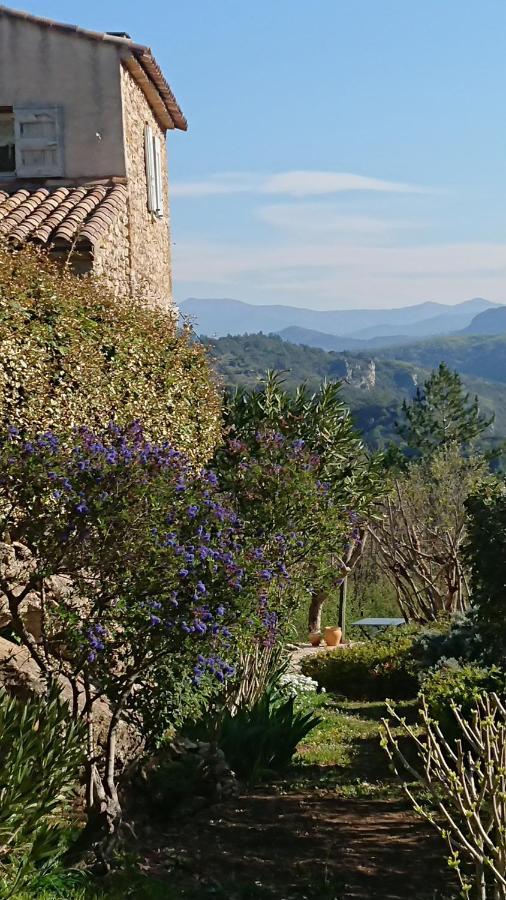 Gite En Cevennes Du Sud, Bergerie Restauree Au Rez De Jardin D'Une Bastide Avec Piscine, Vue Exceptionnelle, Authenticite Et Confort Saint-Laurent-le-Minier Exterior foto