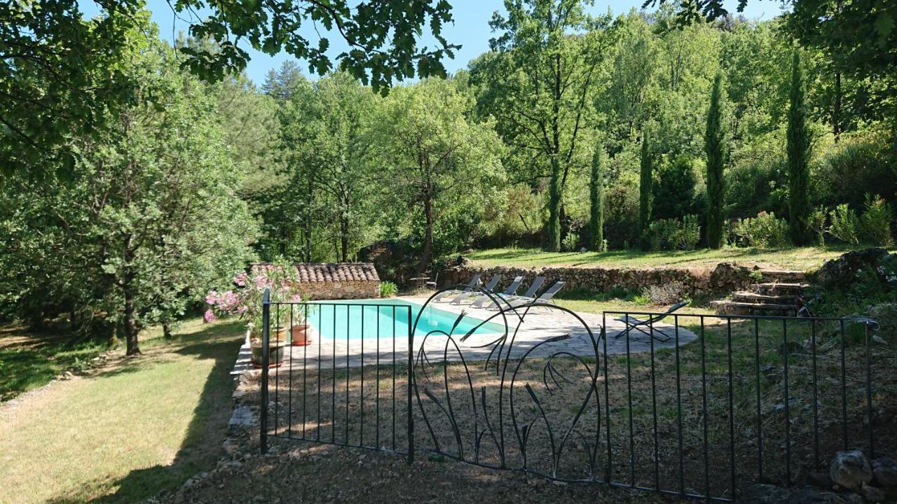Gite En Cevennes Du Sud, Bergerie Restauree Au Rez De Jardin D'Une Bastide Avec Piscine, Vue Exceptionnelle, Authenticite Et Confort Saint-Laurent-le-Minier Exterior foto