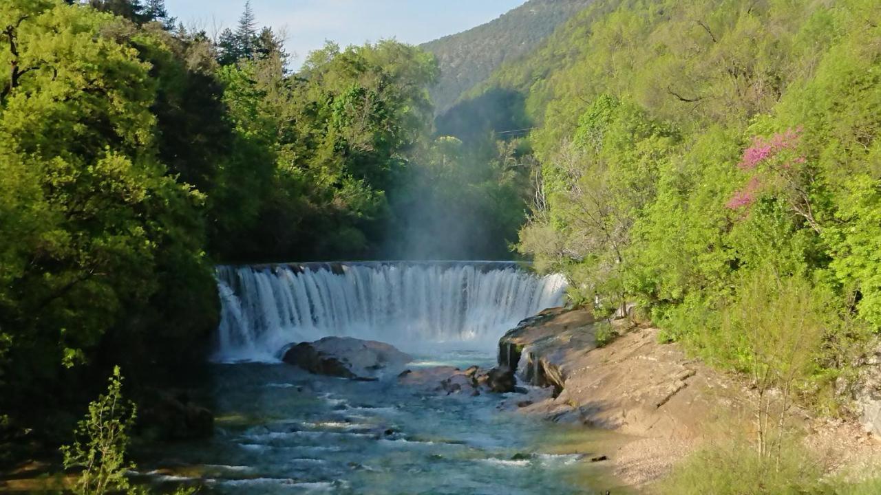 Gite En Cevennes Du Sud, Bergerie Restauree Au Rez De Jardin D'Une Bastide Avec Piscine, Vue Exceptionnelle, Authenticite Et Confort Saint-Laurent-le-Minier Exterior foto